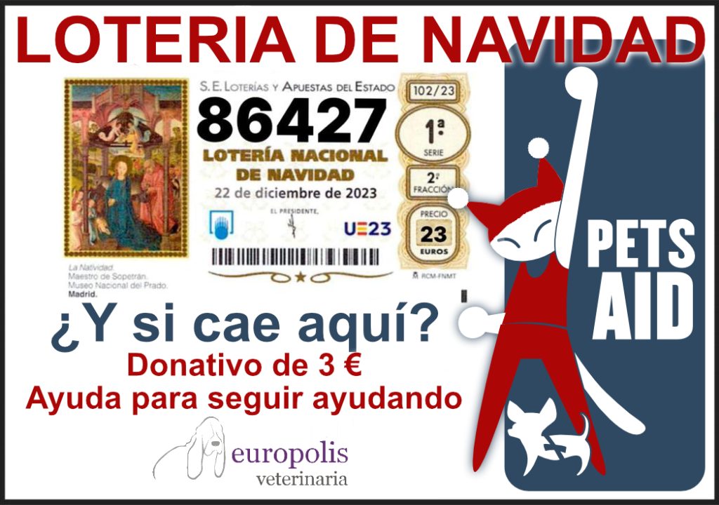 Lotería de Navidad 2023 Pets Aid